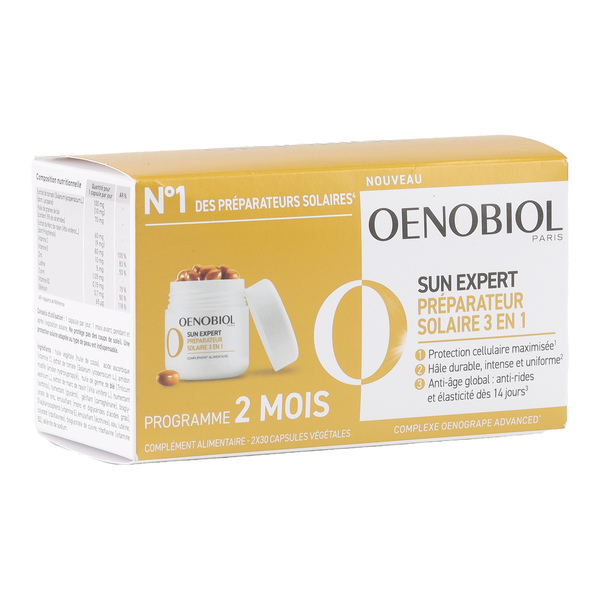 Oenobiol Sun Expert préparateur solaire 3 en 1 capsules