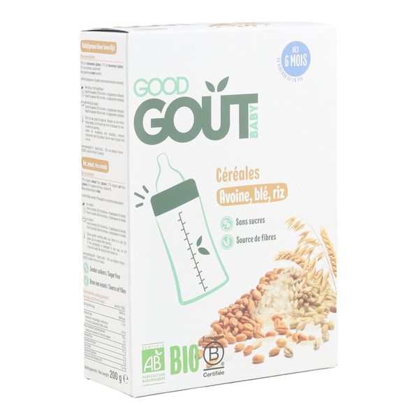 Good Goût Céréales Avoine Blé Riz Bio