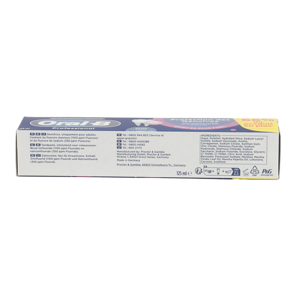 Oral B Professional Dentifrice Protection gencives