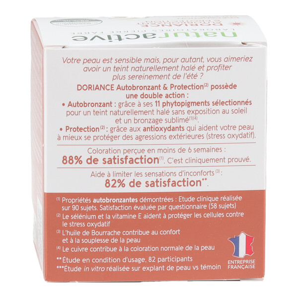 Naturactive Doriance Autobronzant et protection capsules