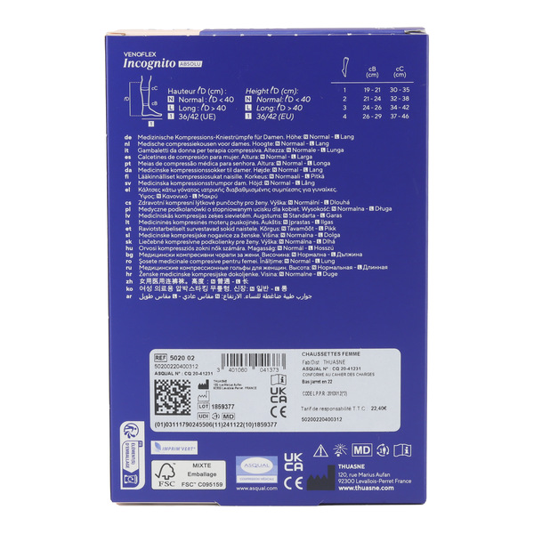 Venoflex Incognito Absolu Chaussettes de Contention Femme Classe 2