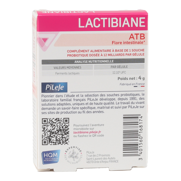 Pileje Lactibiane ATB gélules