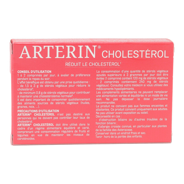 Arterin cholestérol comprimés