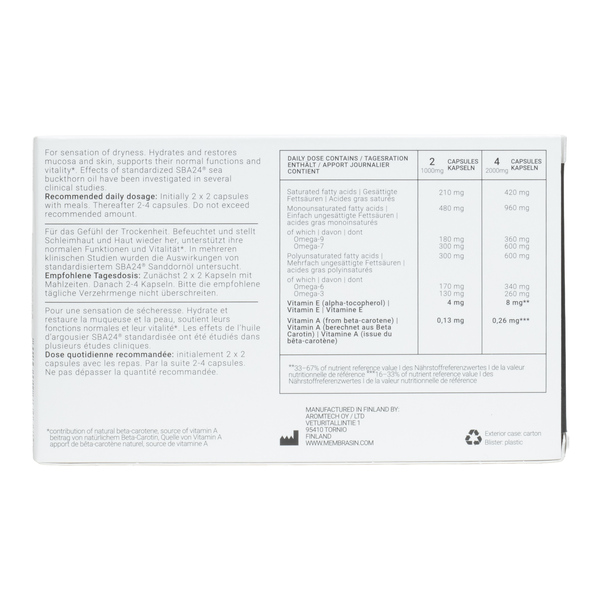 Membrasin Moisture Oméga 7 Capsules