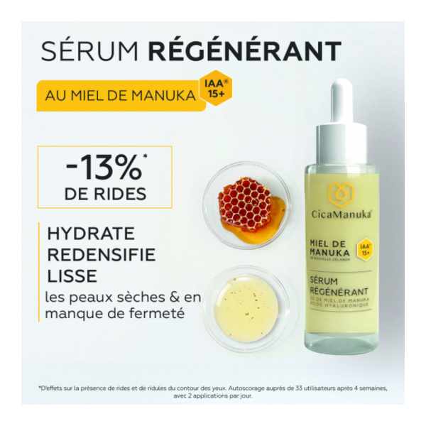 CicaManuka Sérum régénérant bio