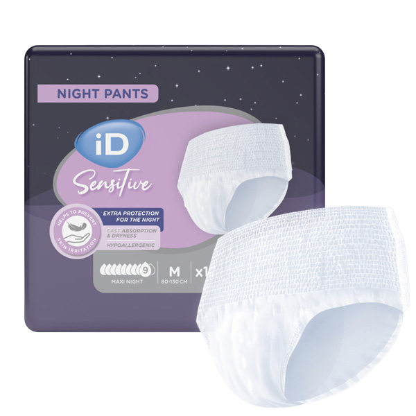 ID Pants Sensitive Maxi Night slips absorbants 9 gouttes