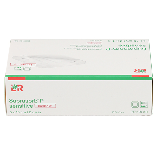 Lohmann Suprasorb P Sensitive Border lite pansement adhésif siliconé