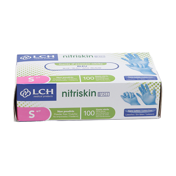 Gants nitrile non poudrés non stériles