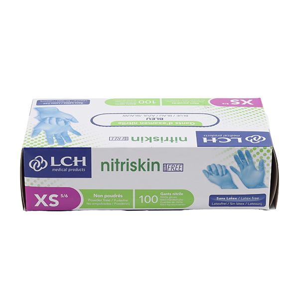 Gants nitrile non poudrés non stériles