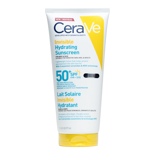 Cerave Lait solaire invisible hydratant SPF 50+