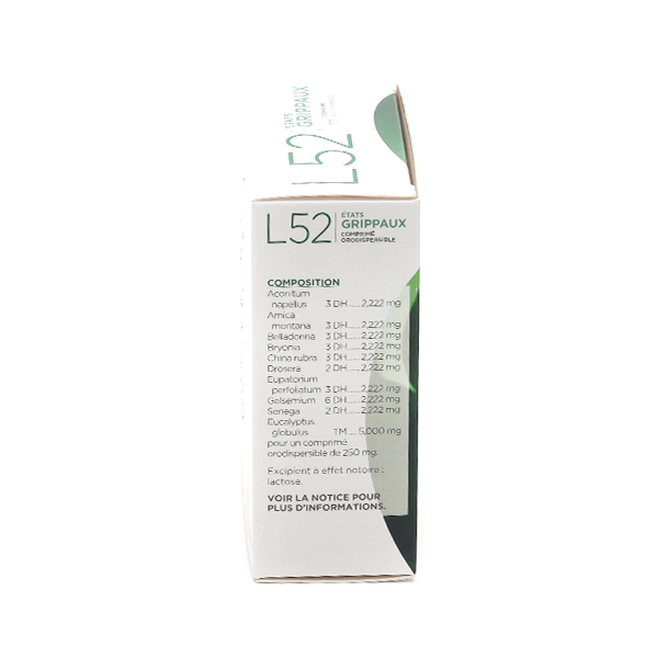 L52 Etat grippal comprimé orodispersible