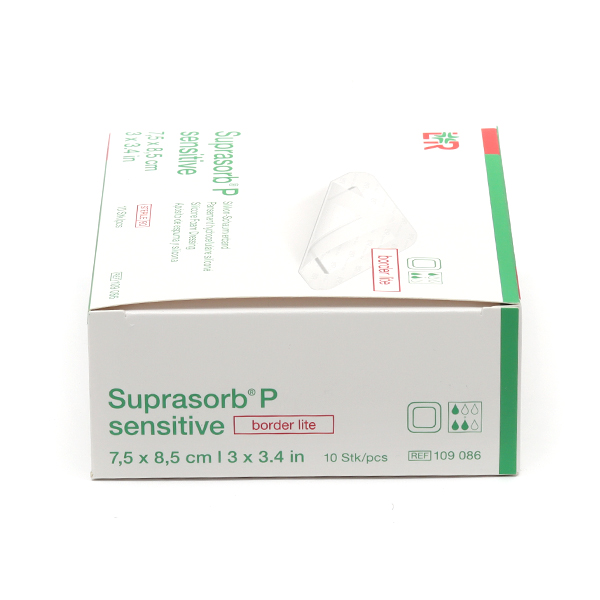 Lohmann Suprasorb P Sensitive Border lite pansement adhésif siliconé
