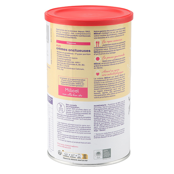 Milical crème nutritionnelle saveur vanille