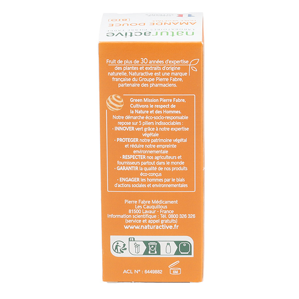 Naturactive huile d'Amande douce Bio