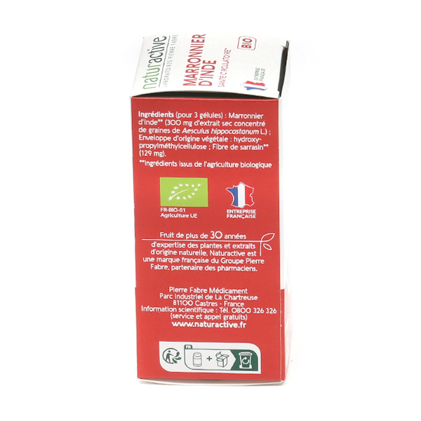 Naturactive marronnier d'Inde bio gélules