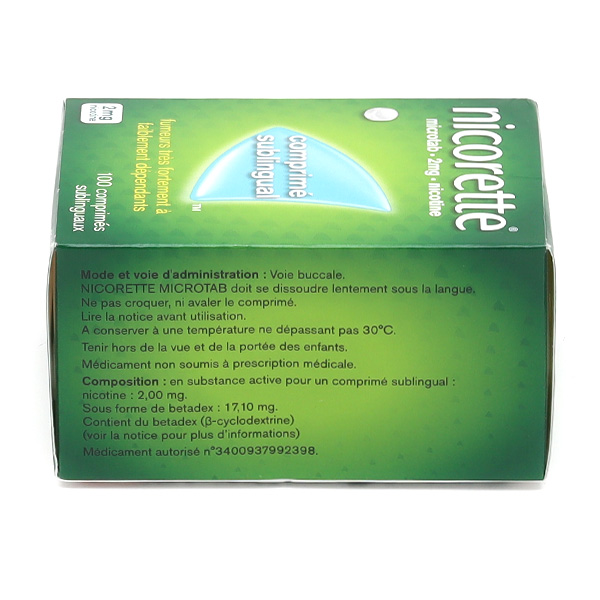 Nicorette Microtab 2 mg comprimés