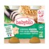 Babybio Petits Pots bébé Aubergine Pois chiches bio