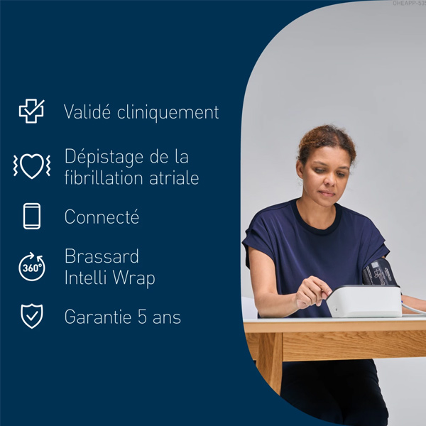 Omron M7 Intelli IT AFib tensiomètre connecté bluetooth