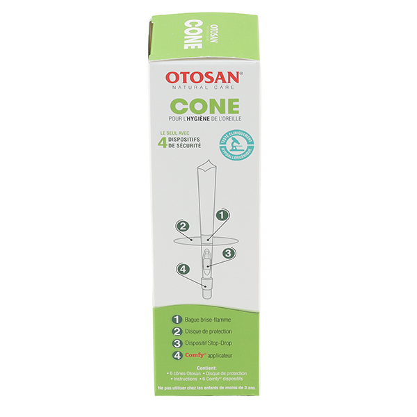 Otosan bougies d'oreille en cône
