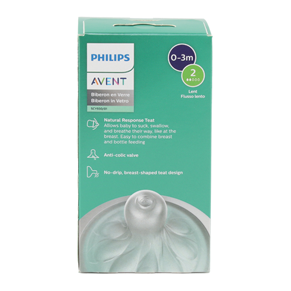 Avent Natural response Biberon en verre 120 ml