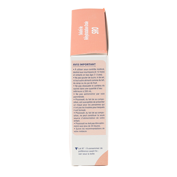 Physiosalt réhydratation orale pour bébé sachets