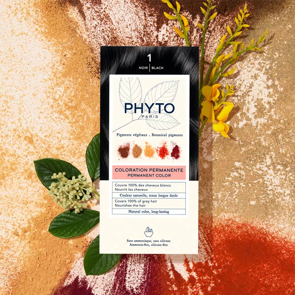 Phytocolor kit coloration permanente Noir 1