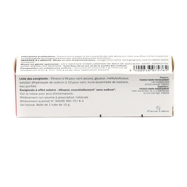 Pansoral gel buccal