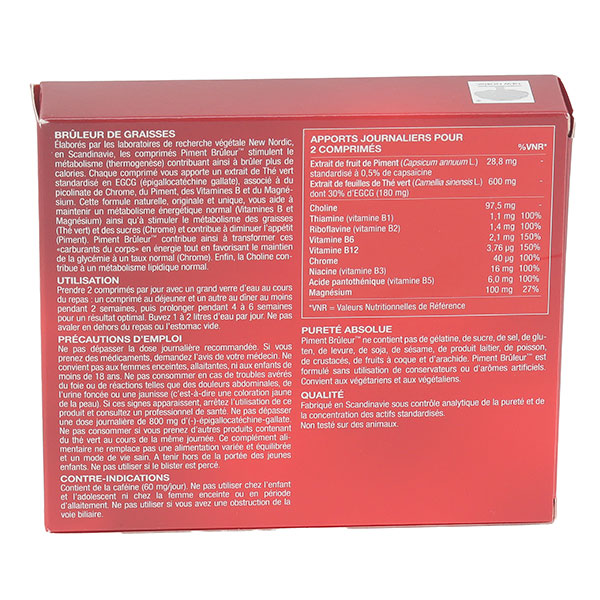 Piment Brûleur comprimés