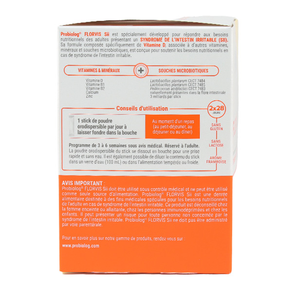 Probiolog Florvis Sii poudre orale sticks