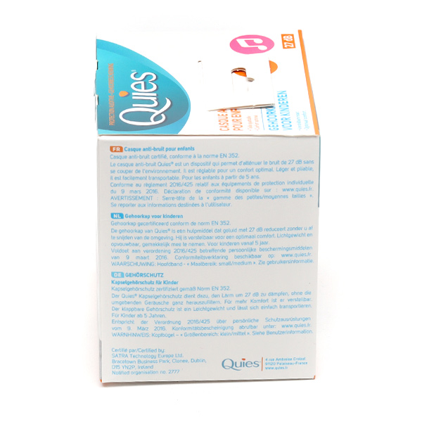 Quies Casque anti bruit enfant
