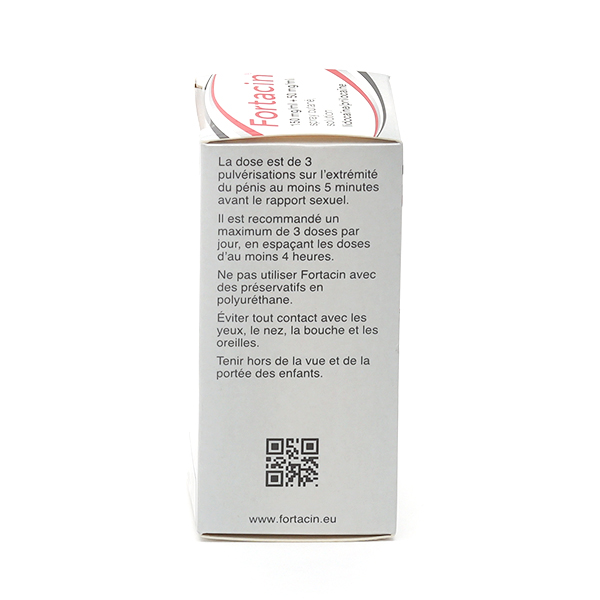 Fortacin spray contre l'éjaculation précoce