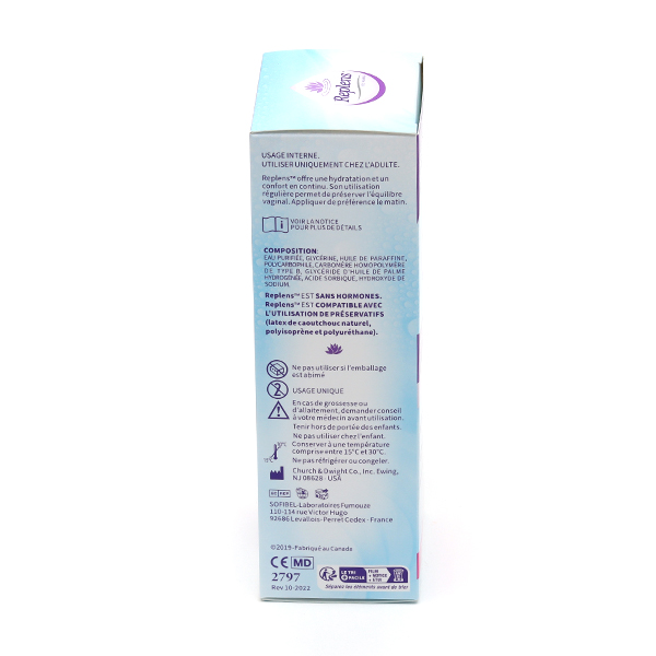 Replens gel vaginal sans hormones