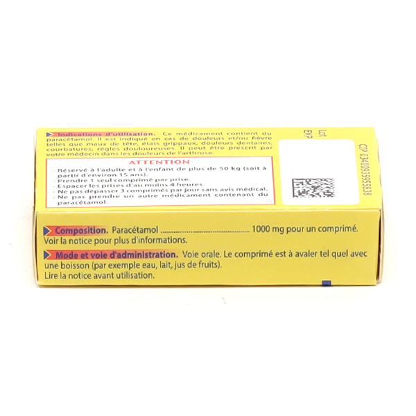 Doliprane 1000 mg comprimé