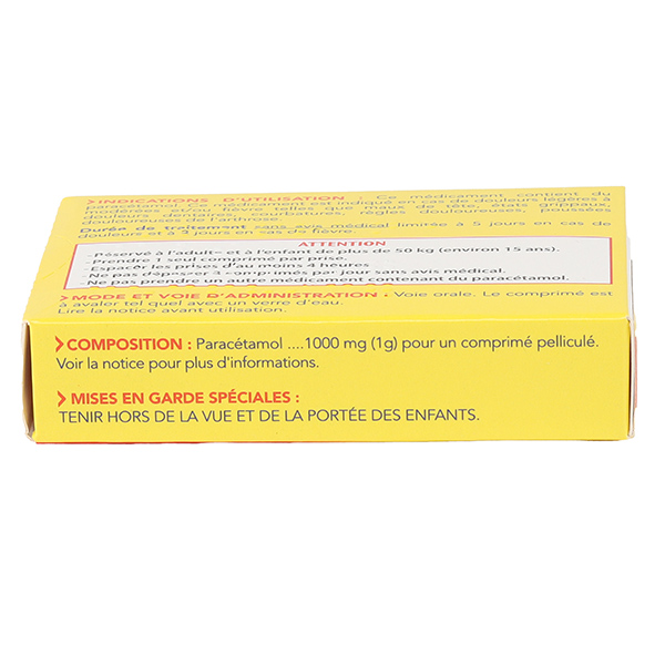 Doliprane Tabs 1000 mg comprimé