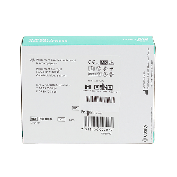 Sorbact Pansement hydrogel en compresse