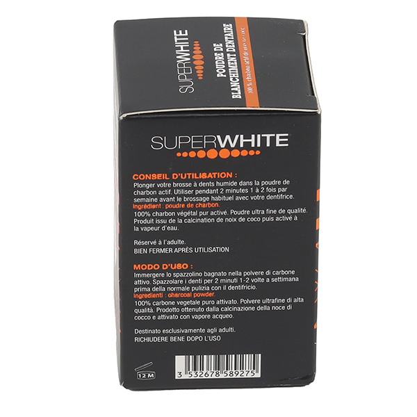 SuperWhite Black Edition Poudre de blanchiment dentaire