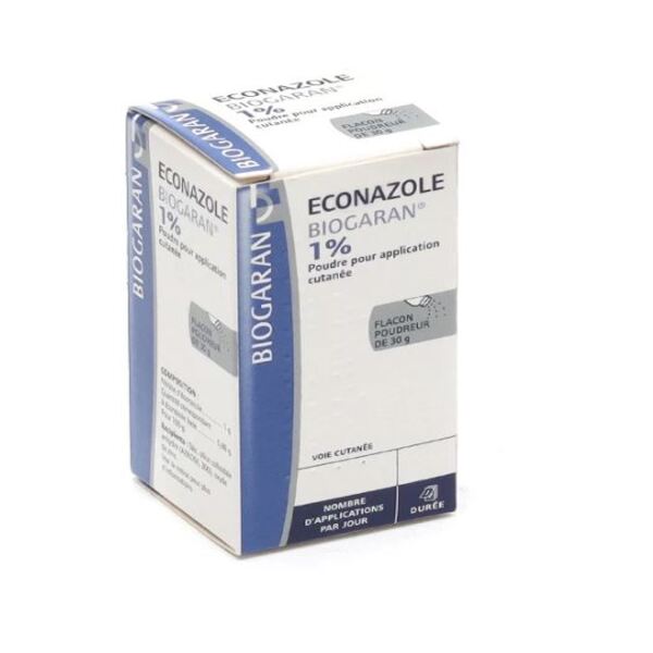Econazole poudre mycose