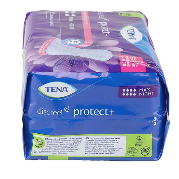 Tena Discreet Night Serviettes de nuit Maxi 8 gouttes