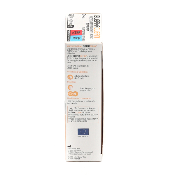 Blephaclean compresses imprégnées