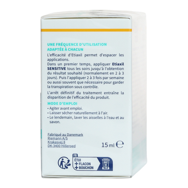 Etiaxil Sensitive Aisselles détranspirant roll-on