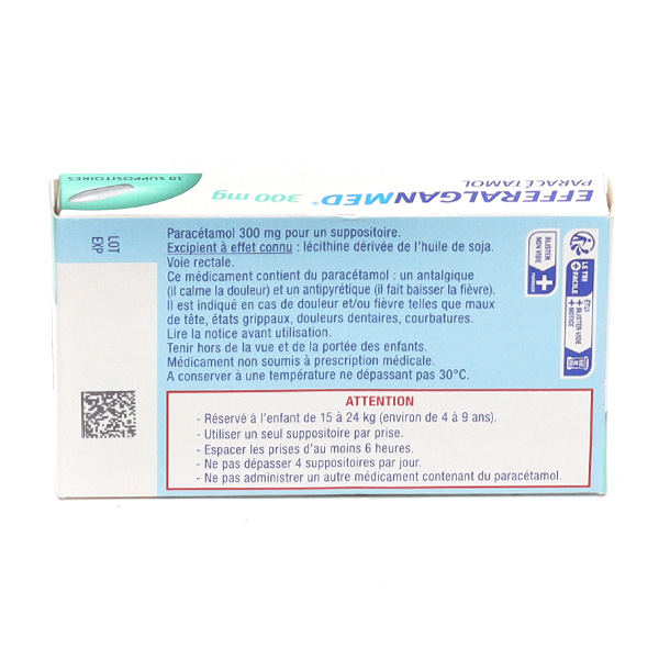 EfferalganMed 300 mg suppositoires