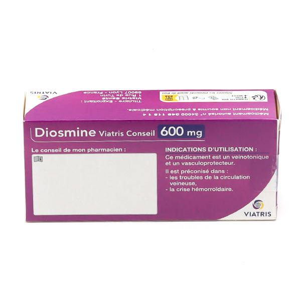 Diosmine 600 mg comprimé Viatris