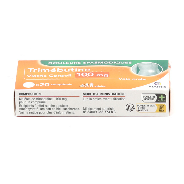 Trimébutine 100 mg comprimé Mal de ventre