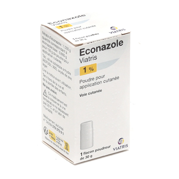 Econazole poudre mycose
