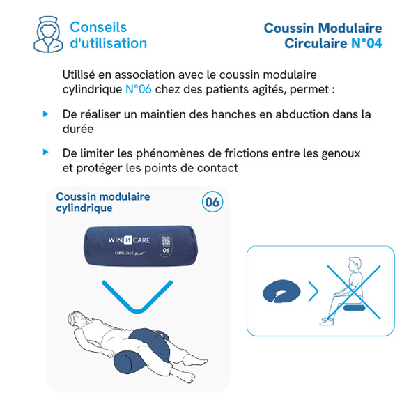 Winncare coussin de positionnement bouée