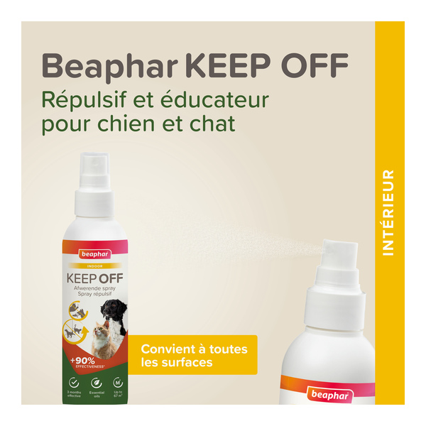 Beaphar Spray répulsif chat chien Keep Off Indoor