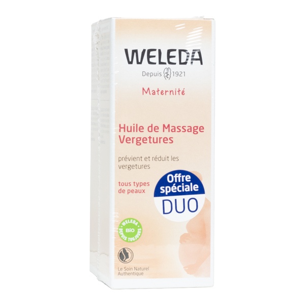 Weleda huile de massage vergetures Bio flacon-pompe