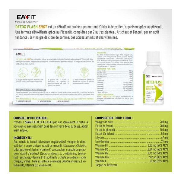 Eafit Détox Flash shot