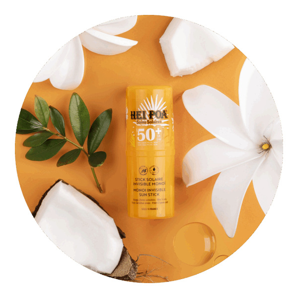 Hei Poa Stick solaire invisible Monoï SPF 50+
