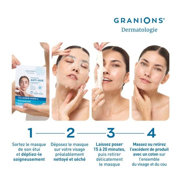 Granions Masque visage anti âge Eclat